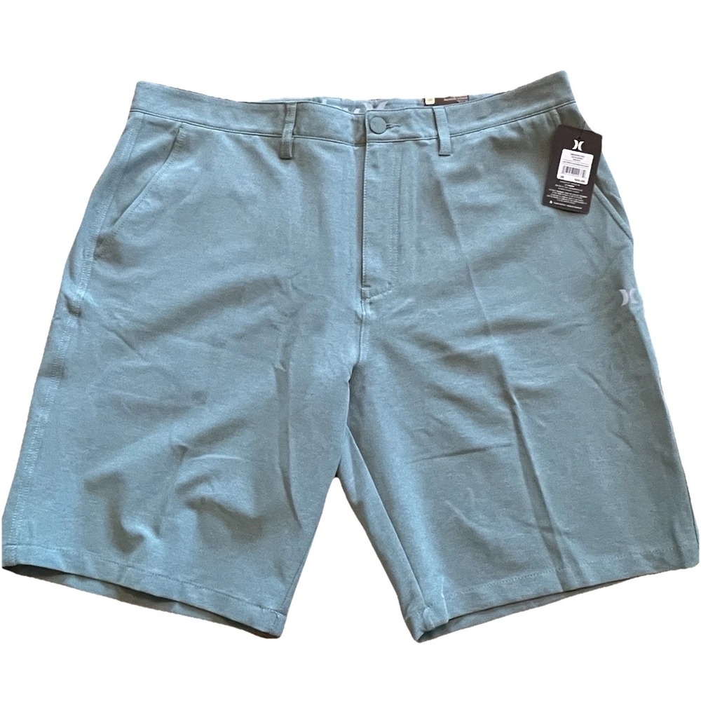 NWT Hurley Mens 38 Hybrid Shorts Walkshorts All Terrain 4 Way Stretch Green